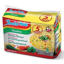 Indomie Έτοιμα Γεύματα Noodles με Γεύση Κοτόπουλο 70gr Χ 5τμχ.