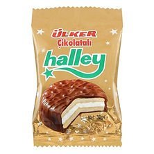 Ülker Halley Μπισκότα Γεμιστά Μαρσμέλοου Με Επικάλυψη Σοκολάτας 30γρ
