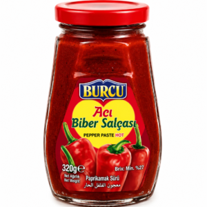 Burcu Καυτερή Πάστα Πιπεριάς Acı Biber Salçası 320 g