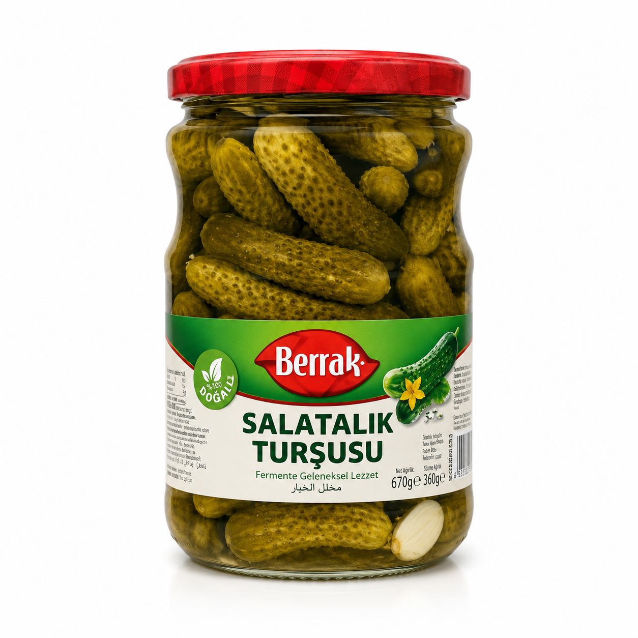 Berrak Αγγουράκια Τουρσί Kornişon Salatalık Turşusu 340 g | Moral Market 38020