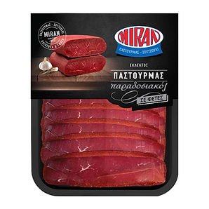 Παστουρμάς παραδοσιακός Μιράν σε φέτες 100γρ