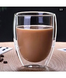 Σετ Ποτήρια Tσαγιού/Καφέ/Freddo Γυάλινα Διάφανα 350ml 2τμχ