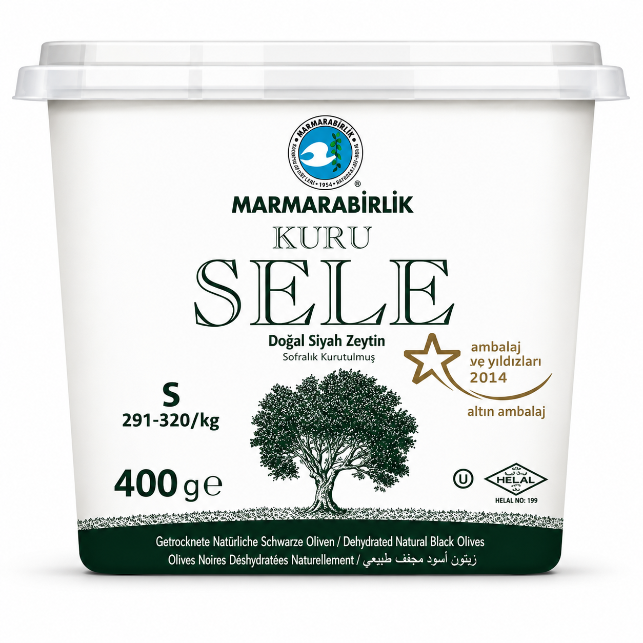 Marmarabirlik Μαύρες Ξηρές Ελιές Kuru Sele S 400 g | Moral Market 36822