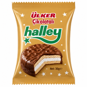 Ülker Μπισκότα Halley με Marshmallow και Επικάλυψη Σοκολάτας 30 g