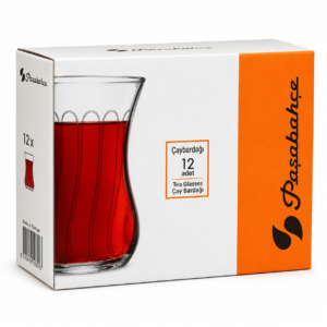 Paşabahçe Ποτήρια Τσαγιού Çay Bardağı Optikli 12 τεμ.