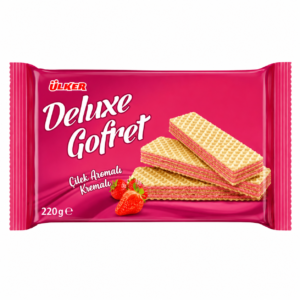Ülker Deluxe Γοφρέτα με Φράουλα 220γρ