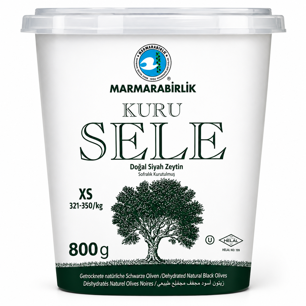 Marmarabirlik Μαύρες Ξηρές Ελιές Kuru Sele S 800 g | Moral Market 36812