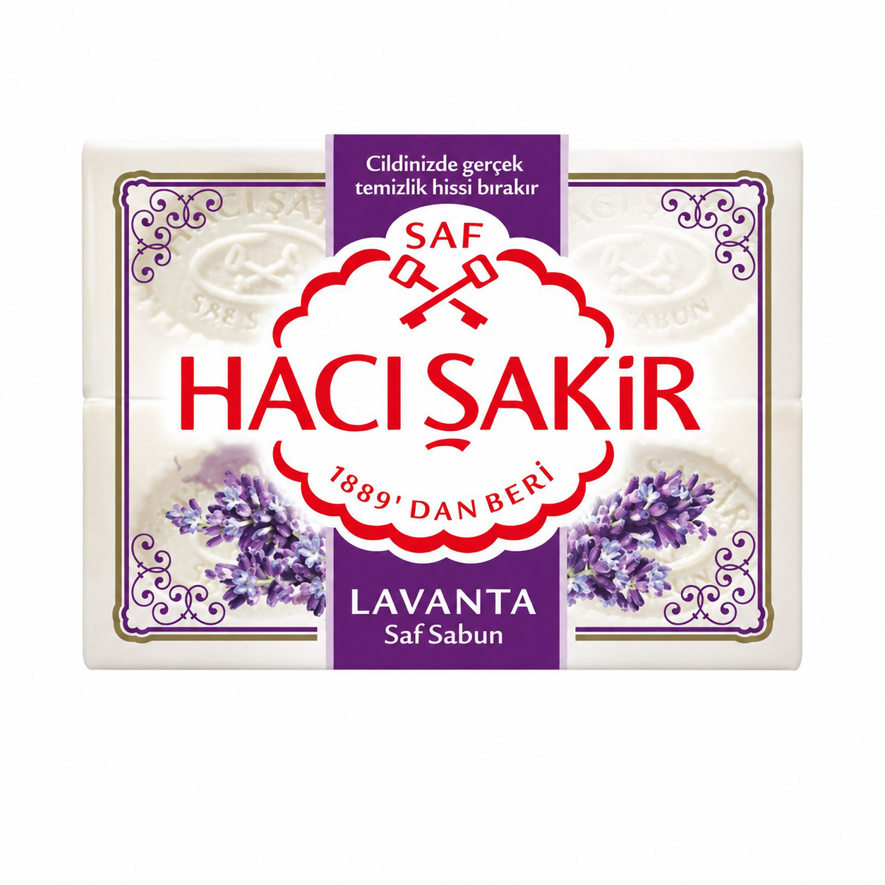 Hacı Şakir Παραδοσιακό Σαπούνι Μπάνιου με Λεβάντα Lavanta Kokulu Banyo Sabunu 4 × 150 g | Moral Market 37622