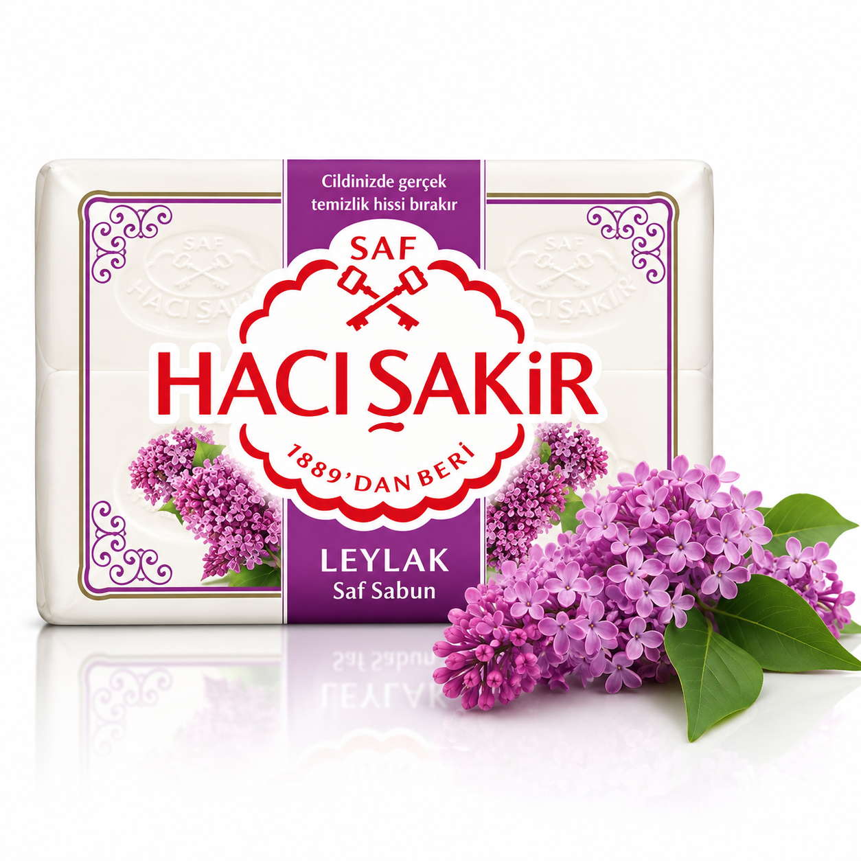 Hacı Şakir Παραδοσιακό Σαπούνι Μπάνιου με Άρωμα Πασχαλιάς Leylak Kokulu Banyo Sabunu 4 × 150 g | Moral Market 37624