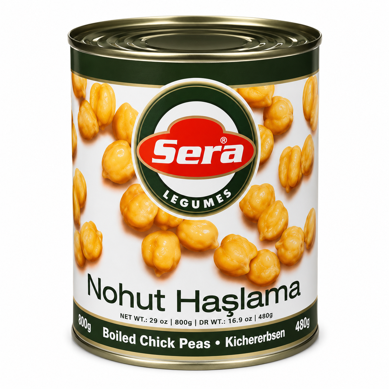 Sera Βρασμένα Ρεβίθια Haşlanmış Nohut 800 g | Moral Market 38033