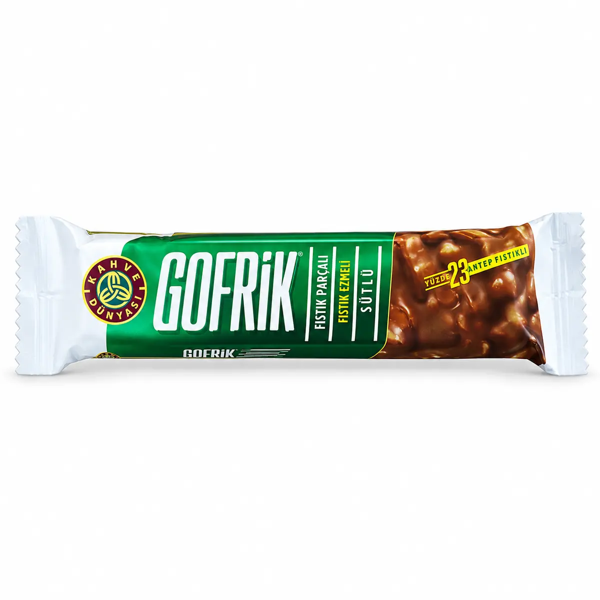Kahve Dünyası Gofrik Γκοφρέτα με Φιστίκι Antep Fıstıklı Gofret 33 g | Moral Market Kahve Dunyasi Gofrik Fistikli Gofret 33g