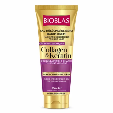 bioblas collagen keratin hair care conditioner 250ml moral market
