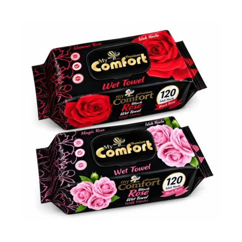 my comfort black rose islak mendil 120 adet moral market